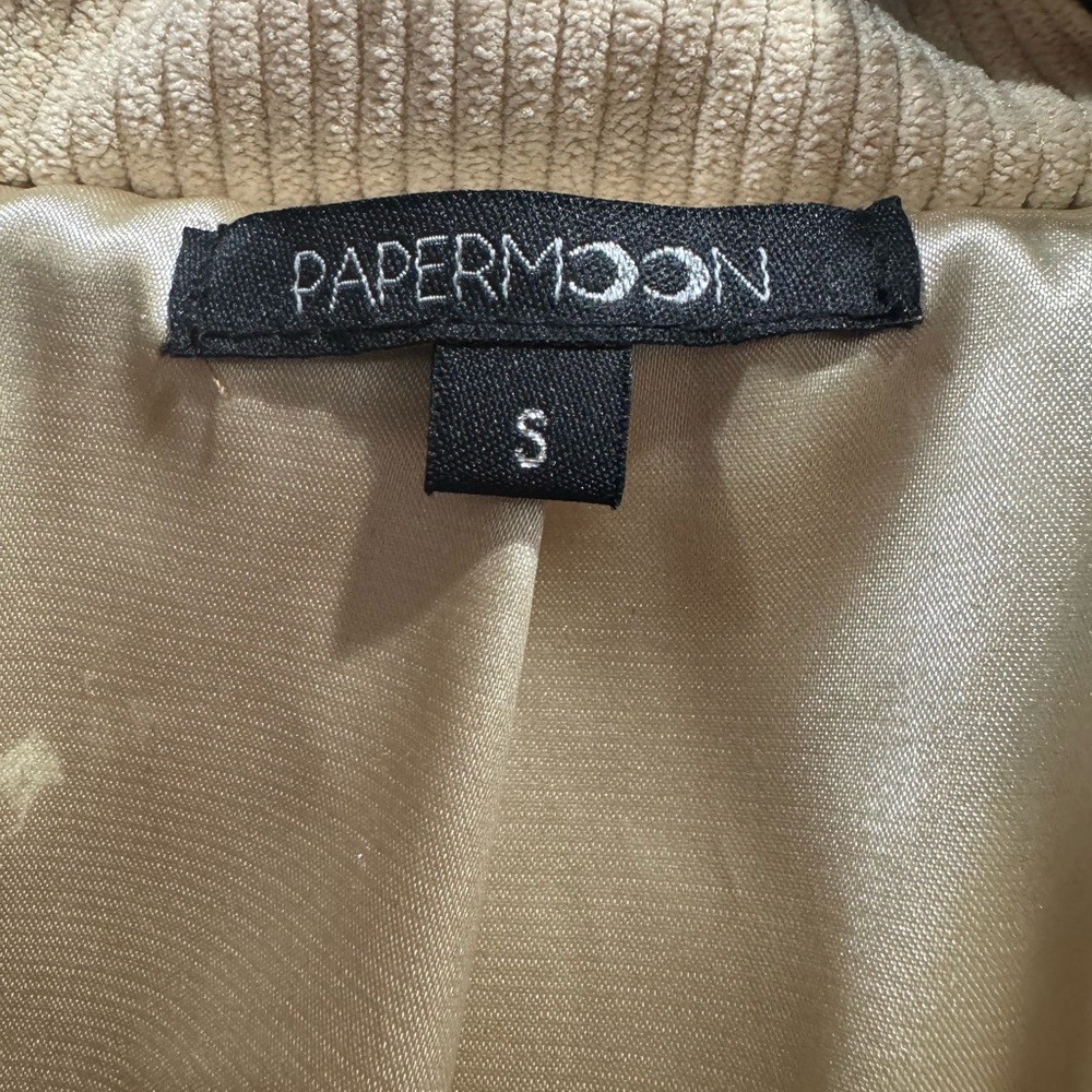 Papermoon Cream Ribbed Texture Top - Picture 2 of 2